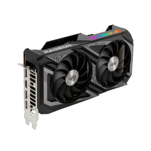 ASUS ROG Strix AMD Radeon RX 6600 XT OC Angled Front View