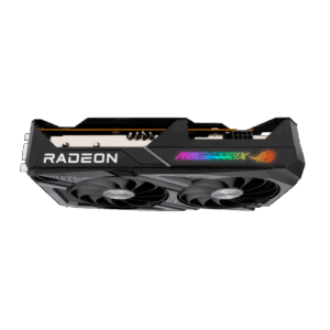 ASUS ROG Strix AMD Radeon RX 6600 XT OC Angled Side View