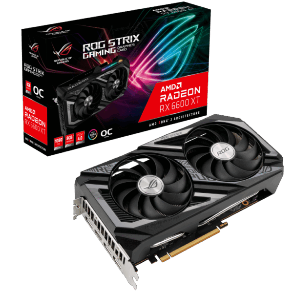 ASUS ROG Strix AMD Radeon RX 6600 XT OC Box View