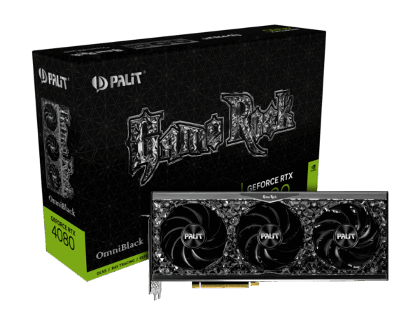 Palit NVIDIA GeForce RTX 4080 GameRock OmniBlack Box View