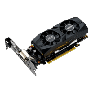 ASUS NVIDIA GeForce GTX 1650 Angled Front View