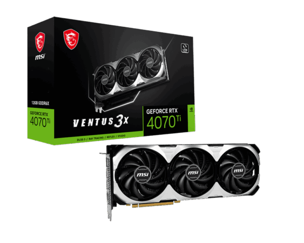 MSI NVIDIA GeForce RTX 4070 Ti VENTUS 3X Box View