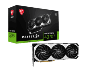 MSI NVIDIA GeForce RTX 4070 Ti VENTUS 3X 12G OC Box View