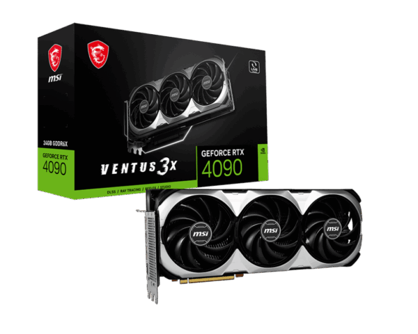 MSI NVIDIA GeForce RTX 4090 VENTUS 3X Box View