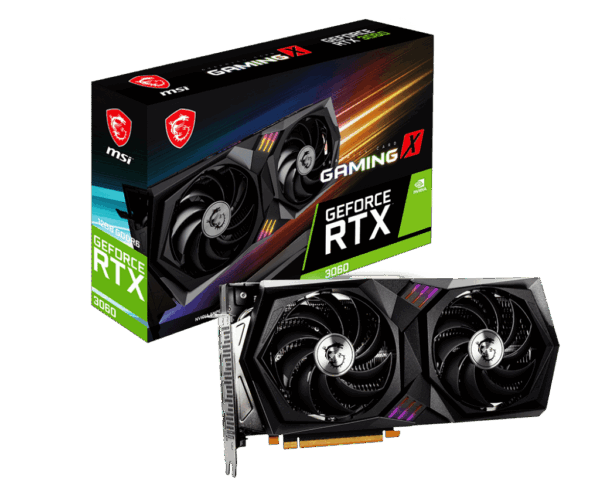MSI NVIDIA GeForce RTX 3060 GAMING X Box View