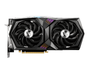 MSI NVIDIA GeForce RTX 3060 GAMING X Flat Front View