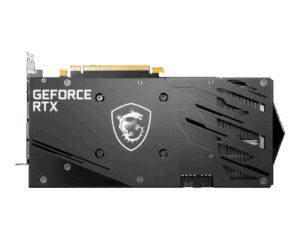 MSI NVIDIA GeForce RTX 3060 GAMING X Backplate View