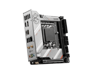 MSI MPG B760I EDGE WIFI DDR4 Angled Front View