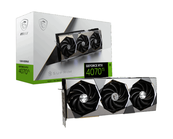 MSI NVIDIA GeForce RTX 4070 Ti SUPRIM Box View