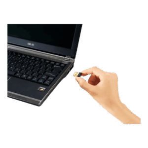 ASUS USB-N10 NANO B1 Laptop View