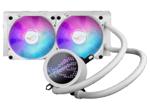 ASUS ROG Ryuo III 240 ARGB White Edition Flat Front View