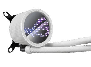 ASUS ROG Ryuo III 240 ARGB White Edition Pump View