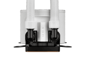 ASUS ROG Ryuo III 360 ARGB White Edition Pump View