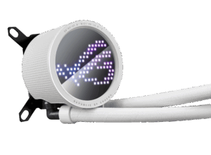 ASUS ROG Ryuo III 360 ARGB White Edition Pump View