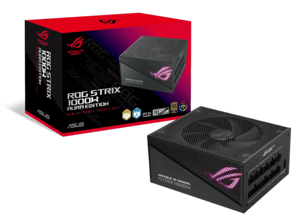 ASUS ROG STRIX 1000W Gold Aura Edition Box View