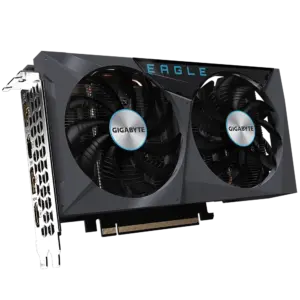 Gigabyte NVIDIA GeForce RTX 3050 EAGLE OC Angled Front View