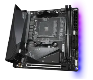 GIGABYTE B550I AORUS PRO AX – AMD B550 Chipset (Socket AM4) PCIe 4.0 Mini-ITX Motherboard