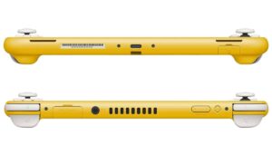 Nintendo Switch Lite Yellow Side View