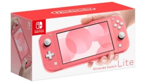 Nintendo Switch Lite Coral Box View