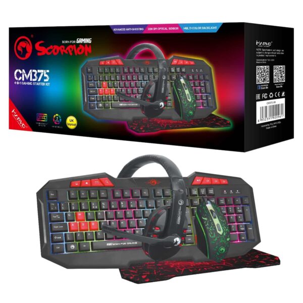 Marvo Scorpion CM375 4-in-1 Gaming Bundle