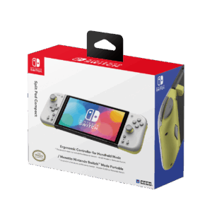 Nintendo Switch HORI Split Pad Compact Controller - Light Grey & Yellow