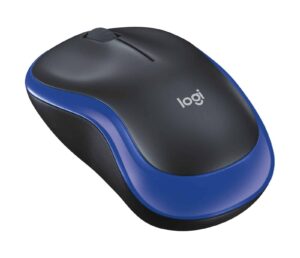 Logitech M185 Wireless Notebook Mouse – Black/Blue