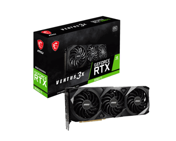 MSI NVIDIA GeForce RTX 3060 Ti VENTUS 3X OC 8G GDDR6X Graphics Card