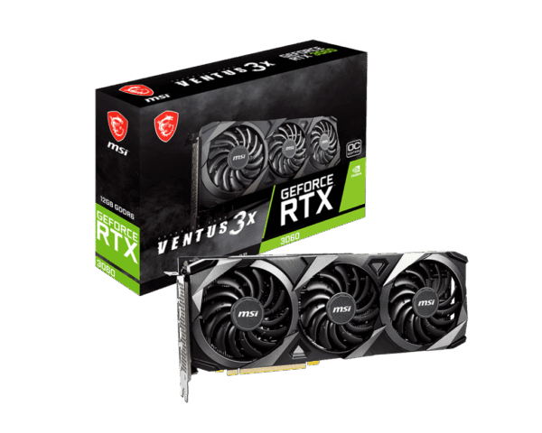 MSI NVIDIA GeForce RTX 3060 VENTUS 3X 12G OC GDDR6 Graphics Card