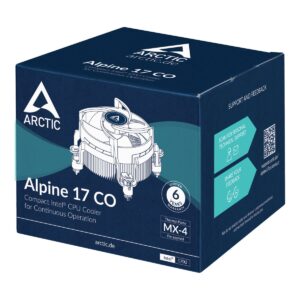 Arctic Alpine 17 CO Compact Heatsink & Fan, Intel 1700 Socket CPU Cooler