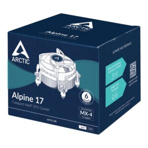 Arctic Alpine 17 Compact Heatsink & Fan, Intel 1700 Socket CPU Cooler