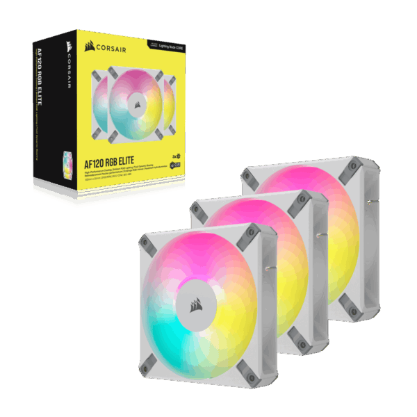 Corsair iCUE AF120 RGB ELITE 120mm PWM White