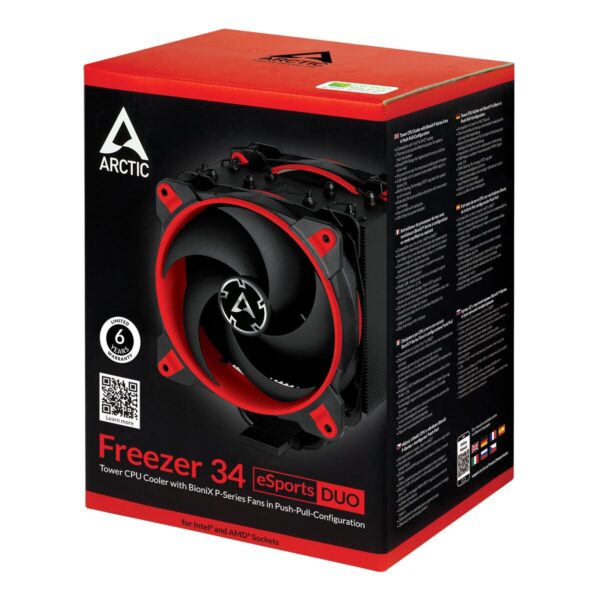 Arctic Freezer 34 eSports DUO Heatsink & Fan, Intel & AMD Sockets CPU Cooler