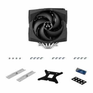 Arctic Freezer 50 Dual Tower ARGB Heatsink & Fan, Intel & AMD Sockets CPU Cooler