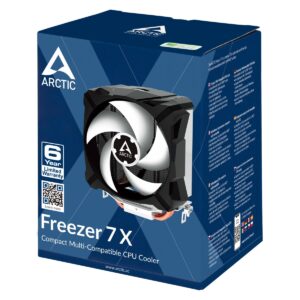 Arctic Freezer 7 X Compact Heatsink & Fan, Intel & AMD Sockets CPU Cooler