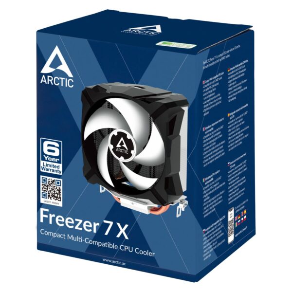 Arctic Freezer 7 X Compact Heatsink & Fan, Intel & AMD Sockets CPU Cooler