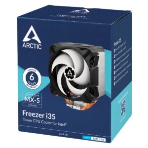 Arctic Freezer i35 Compact Heatsink & Fan, Intel 115x, 1200, 1700 Sockets CPU Cooler