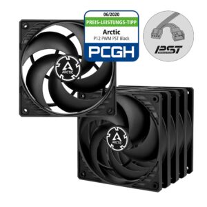 Arctic P12 PWM PST 120mm Black