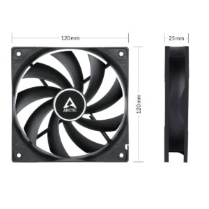 Arctic F12 Silent 120mm Black