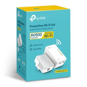 TP-LINK TL-WPA4220 KIT 300Mbps AV600 Wireless N Powerline Adapter Kit