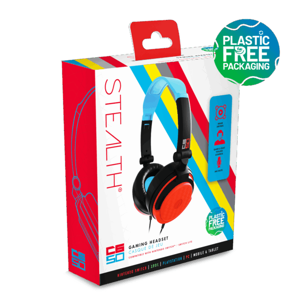 Stealth C6-50 Gaming Headset – Blue/Red