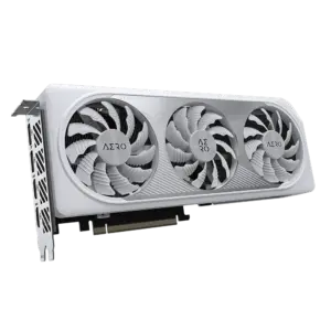 Gigabyte RTX 4060 Ti AERO OC 8GB Angled Fan View