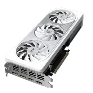 Gigabyte RTX 4060 Ti AERO OC 8GB Angled Flat Fan View