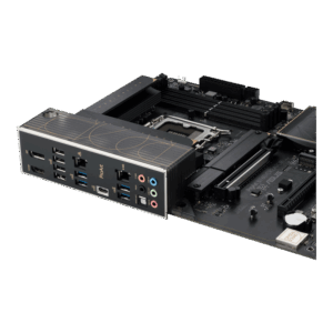 Asus ProArt B760-Creator I/O Panel Angled View
