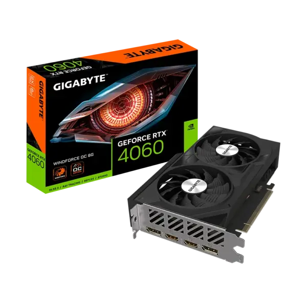 Gigabyte NVIDIA GeForce RTX 4060 WINDFORCE OC Box View