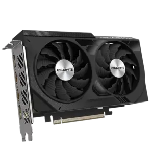 Gigabyte NVIDIA GeForce RTX 4060 WINDFORCE OC Angled View