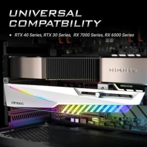 Antec Dagger ARGB Five-Hole Black Graphics Card Support Bracket Universal Compatibility