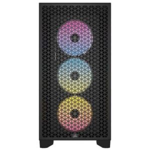 Corsair 3000D RGB Airflow Black Front Flat View