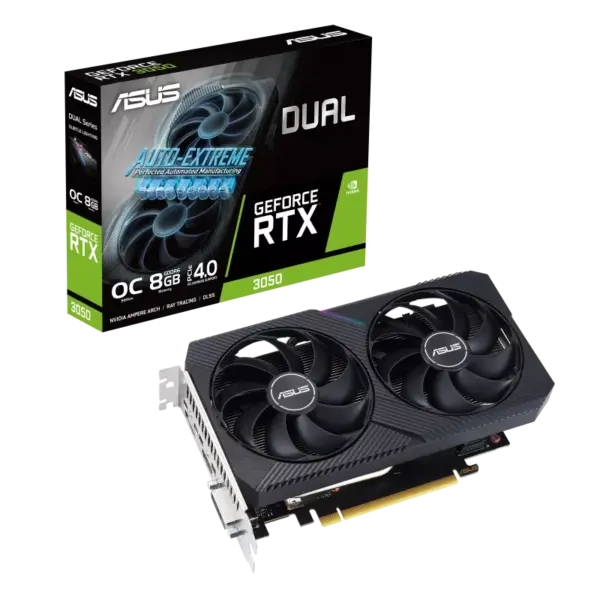ASUS Dual NVIDIA GeForce RTX 3050 V2 Box View