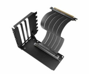 Antec 200mm PCIe 4.0 Riser Black Cable Front View