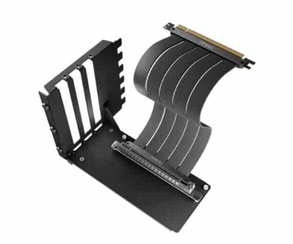 Antec 200mm PCIe 4.0 Riser Black Cable Front View